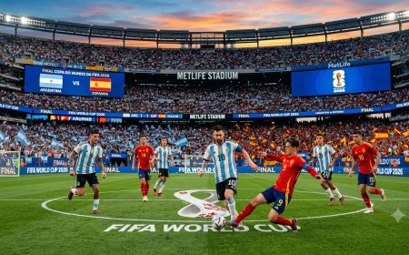 Espanha e Argentina se enfrentam na final histórica da Copa do Mundo de 2026