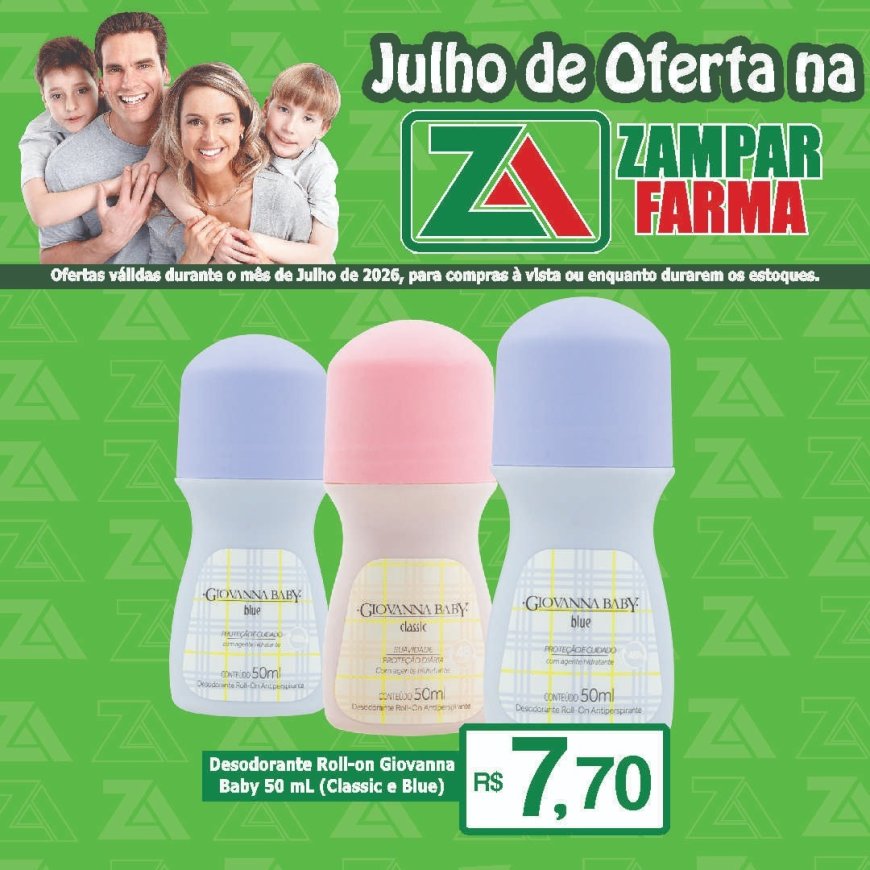 Ofertas do mês de julho na Zampar Farma