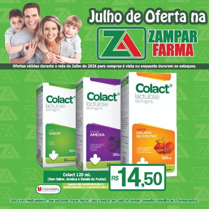 Ofertas do mês de julho na Zampar Farma