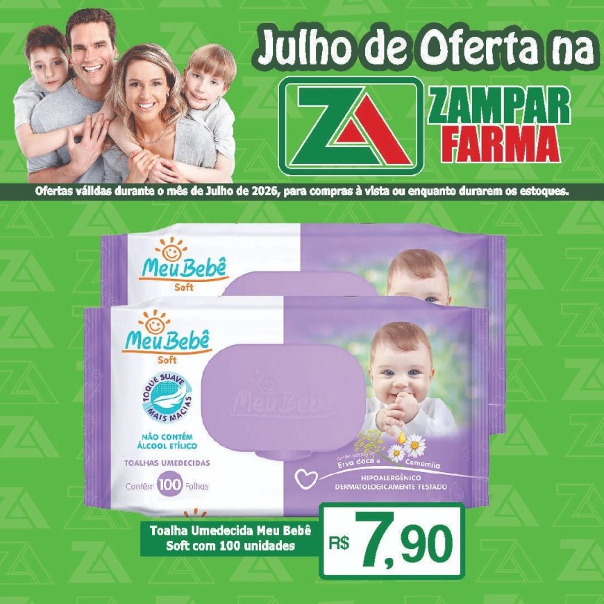 Ofertas do mês de julho na Zampar Farma
