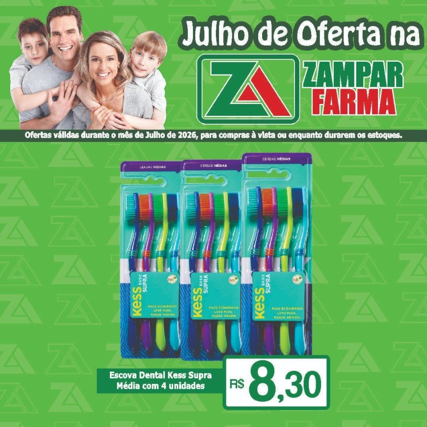 Ofertas do mês de julho na Zampar Farma