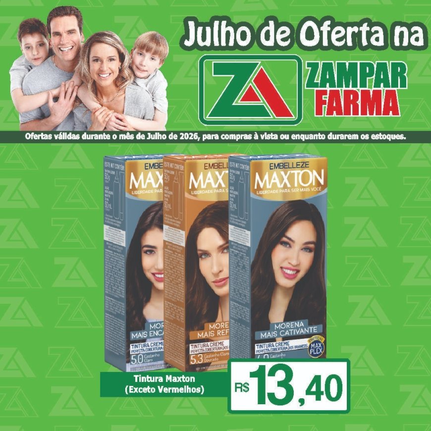 Ofertas do mês de julho na Zampar Farma