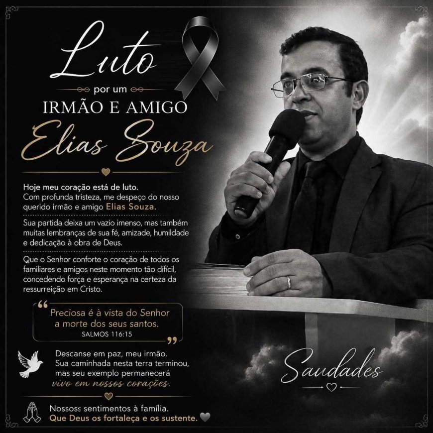 Nota de Falecimento em Guaxupé: Elias Souza, aos 46 anos