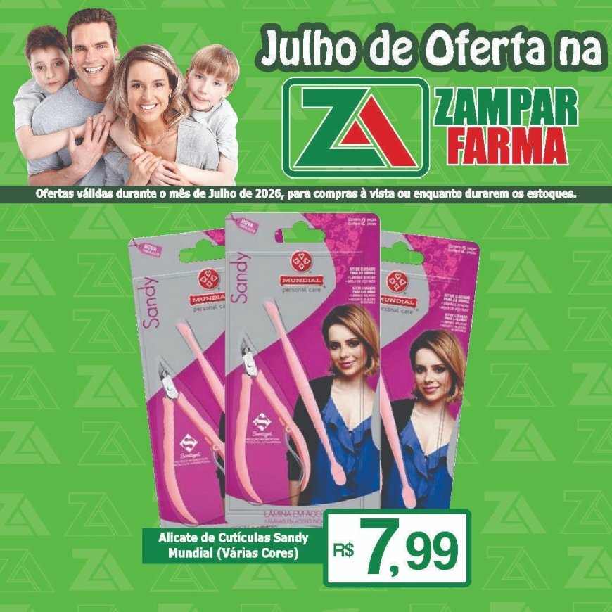 E continuam as ofertas do mês de julho na Zampar Farma