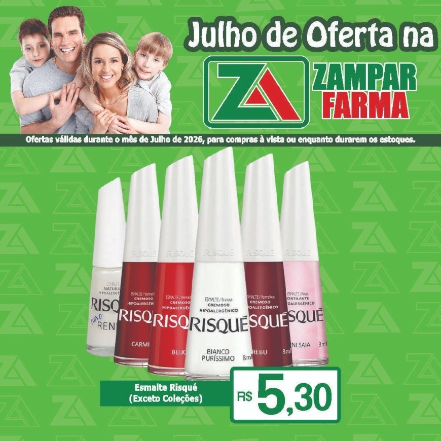 E continuam as ofertas do mês de julho na Zampar Farma