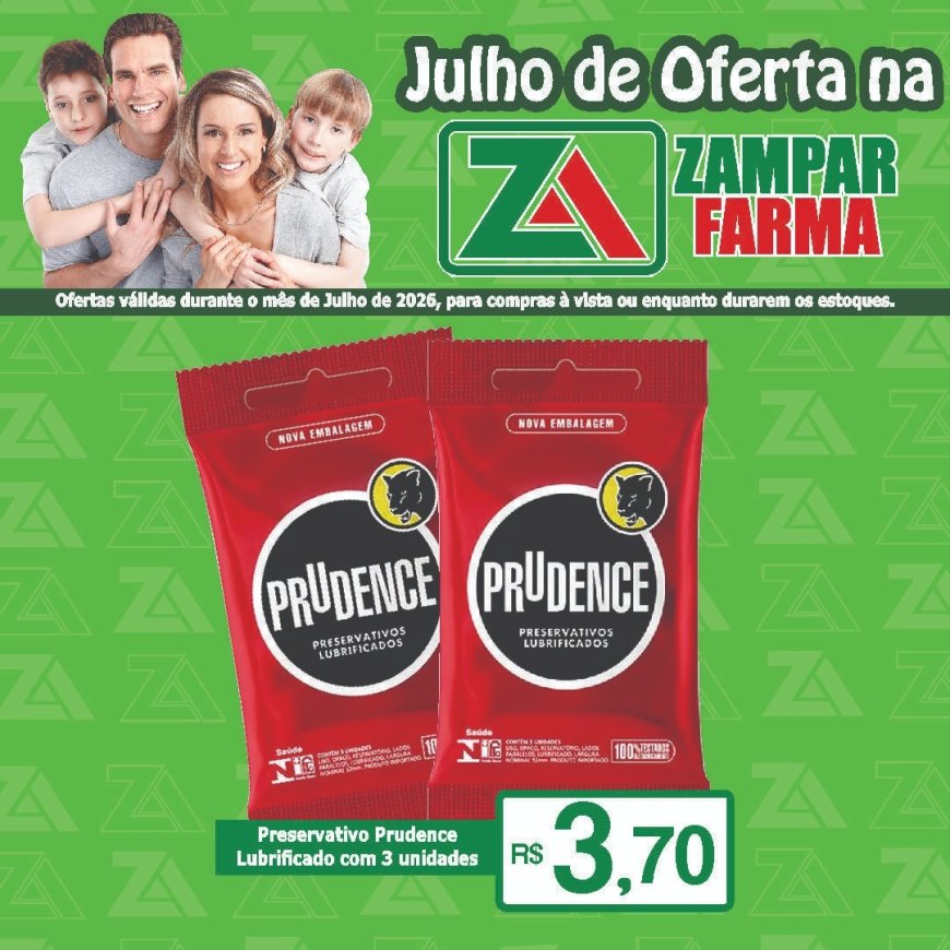 E continuam as ofertas do mês de julho na Zampar Farma