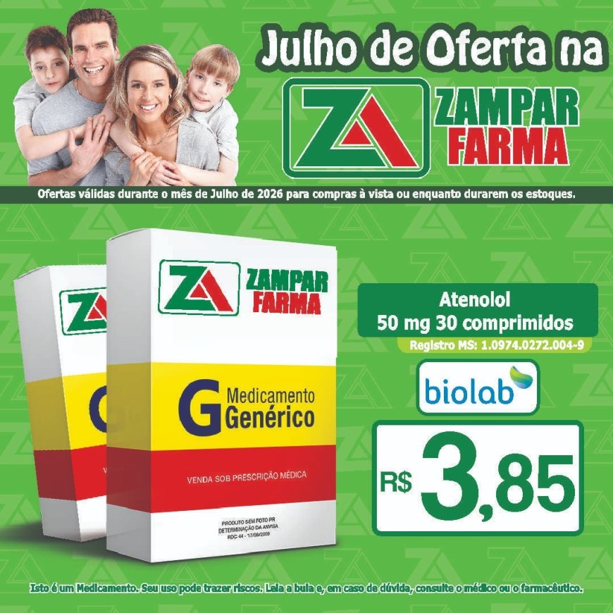 E continuam as ofertas do mês de julho na Zampar Farma