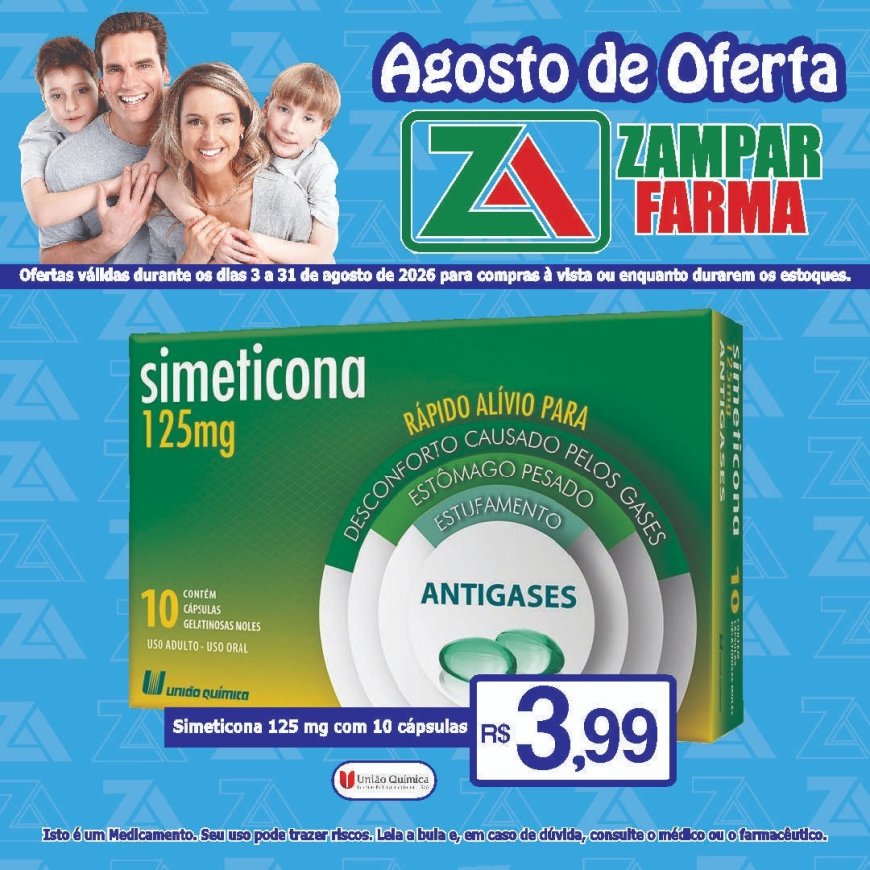 Ofertas do mês de agosto na Zampar Farma