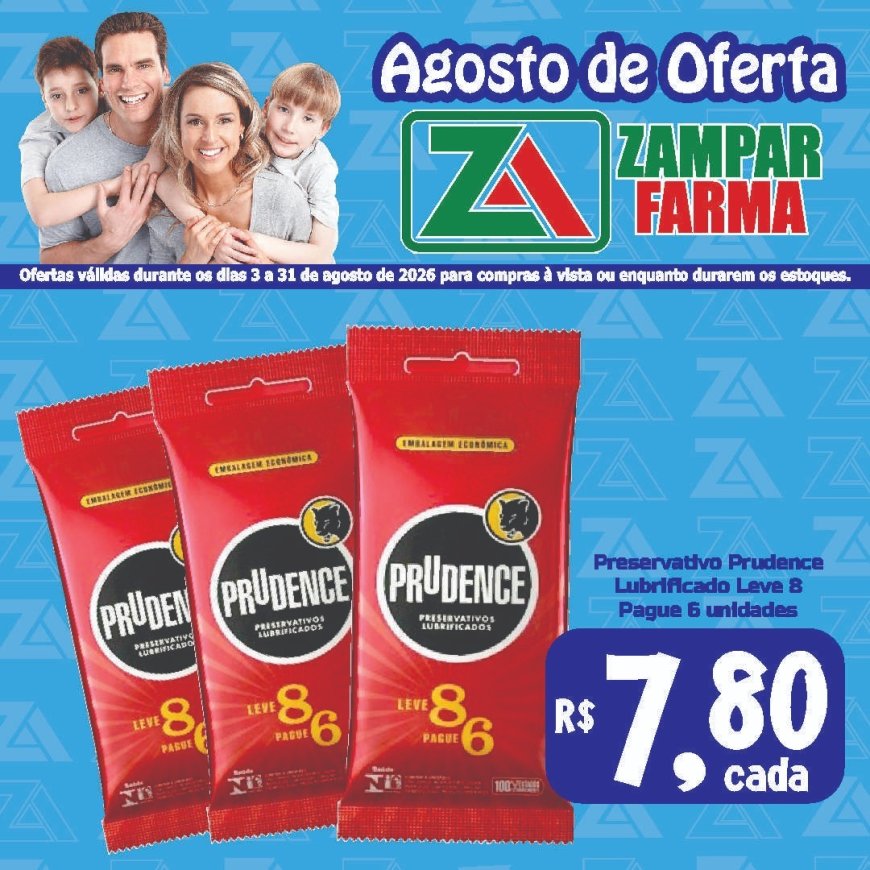 Ofertas do mês de agosto na Zampar Farma