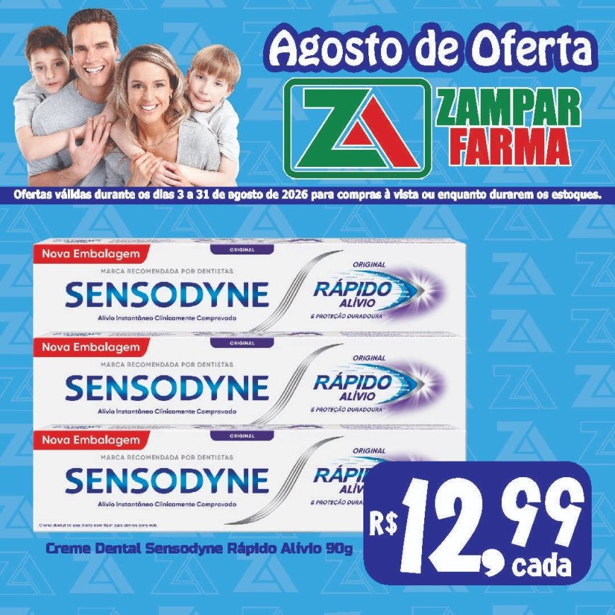 E continuam as ofertas do mês de agosto na Zampar Farma