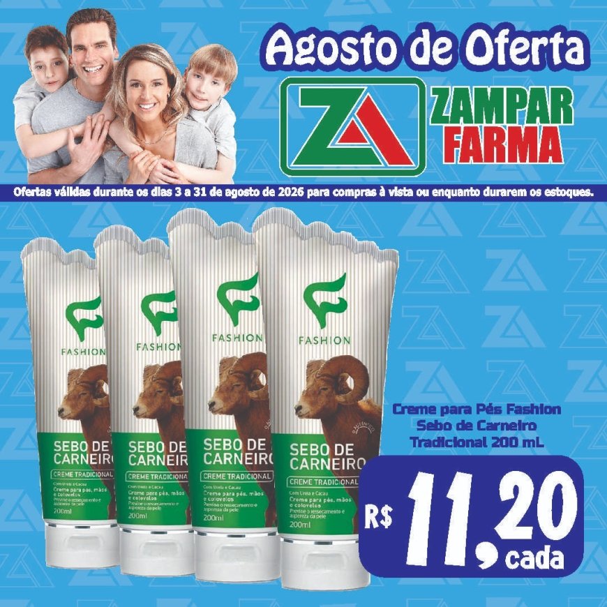 E continuam as ofertas do mês de agosto na Zampar Farma