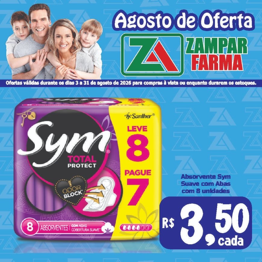 E continuam as ofertas do mês de agosto na Zampar Farma