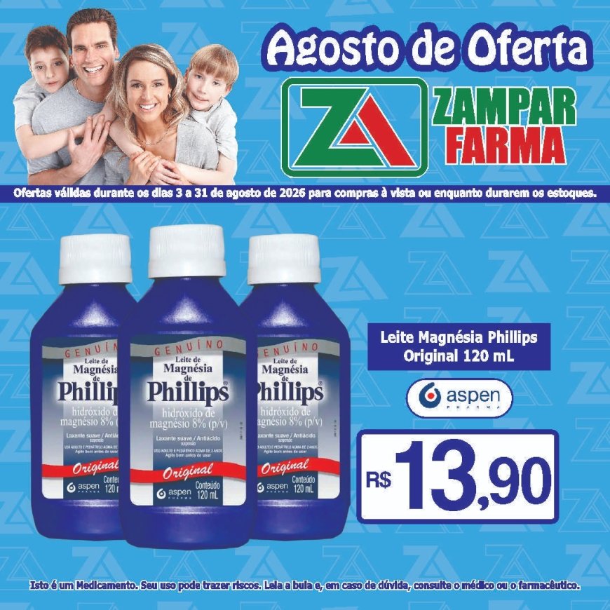 E continuam as ofertas do mês de agosto na Zampar Farma