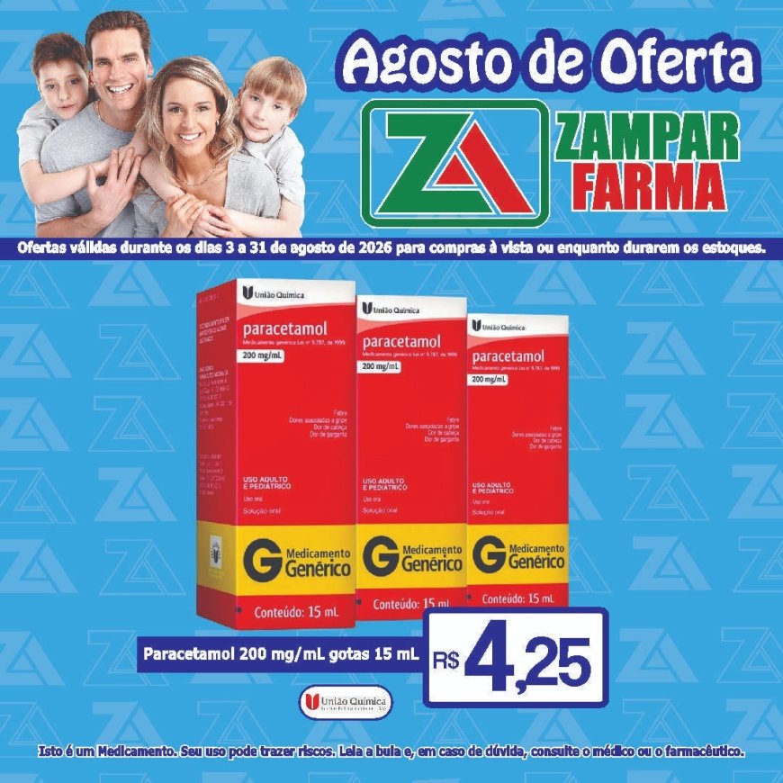 E continuam as ofertas do mês de agosto na Zampar Farma