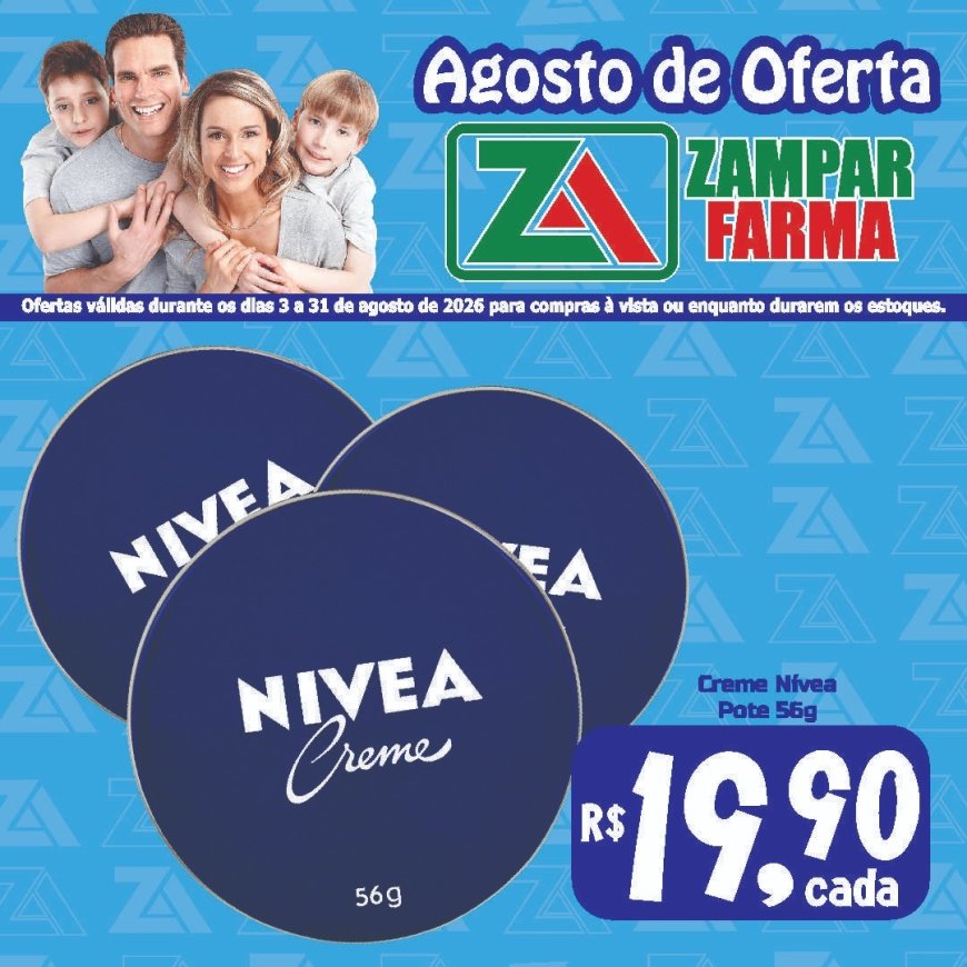 E continuam as ofertas do mês de agosto na Zampar Farma