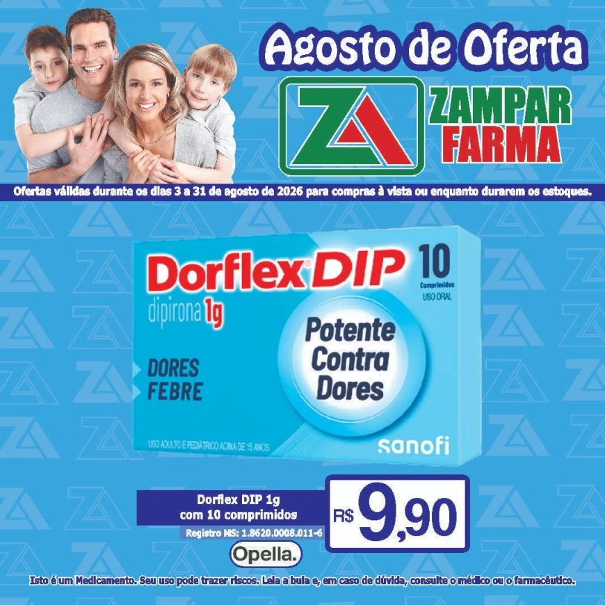E continuam as ofertas do mês de agosto na Zampar Farma