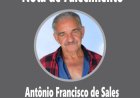 Nota de Falecimento em Guaxupé: Antônio Francisco de Sales, aos 88 anos