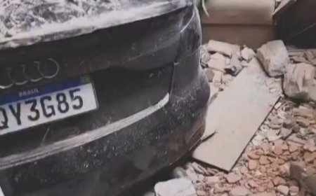 Vídeo mostra destruição dentro de residência após grave acidente em Passos