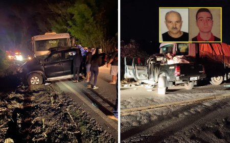 Tragédia na MGC-267: Pai e filho perdem a vida em grave acidente entre caminhão e Hilux no Sul de Minas
