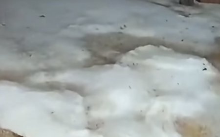Vídeo: Tempestade de granizo surpreende moradores e atinge bairros de Nova Resende