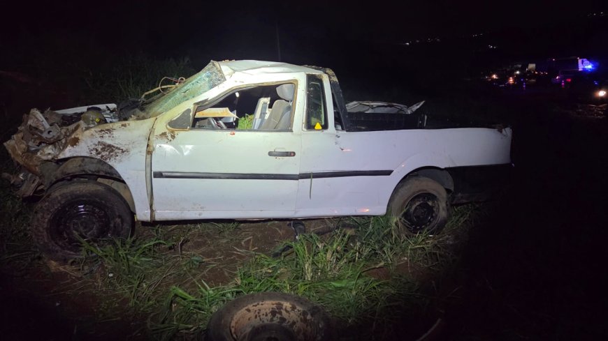 Tragédia na MG-167: motorista de 71 anos é arremessado de caminhonete e morre