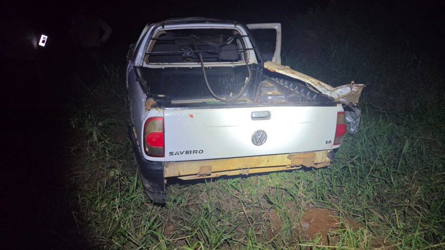 Tragédia na MG-167: motorista de 71 anos é arremessado de caminhonete e morre
