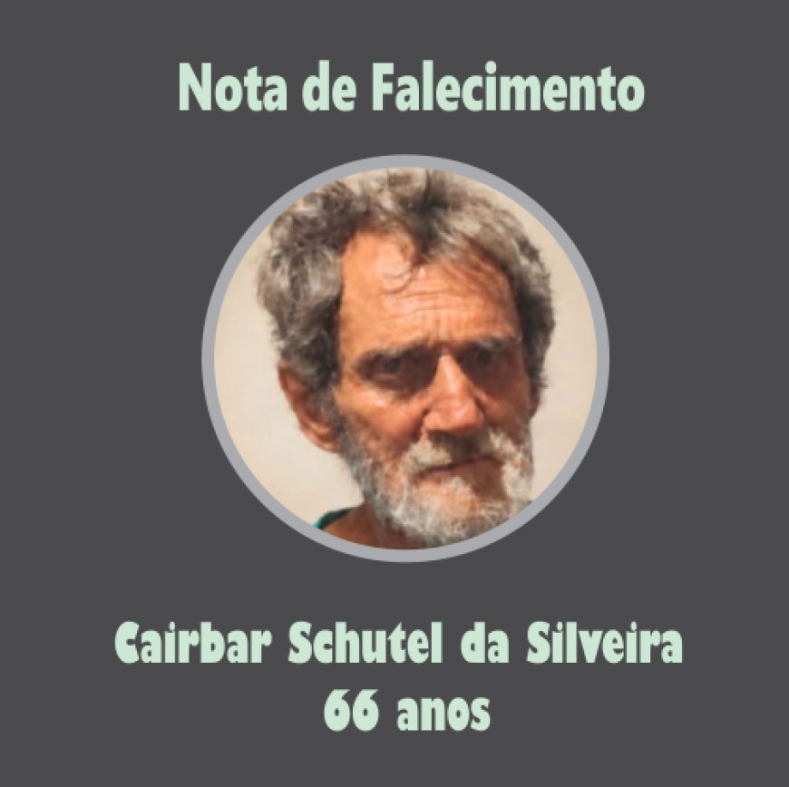 Nota de Falecimento em Guaxupé: Cairbar Schutel da Silveira, aos 66 anos