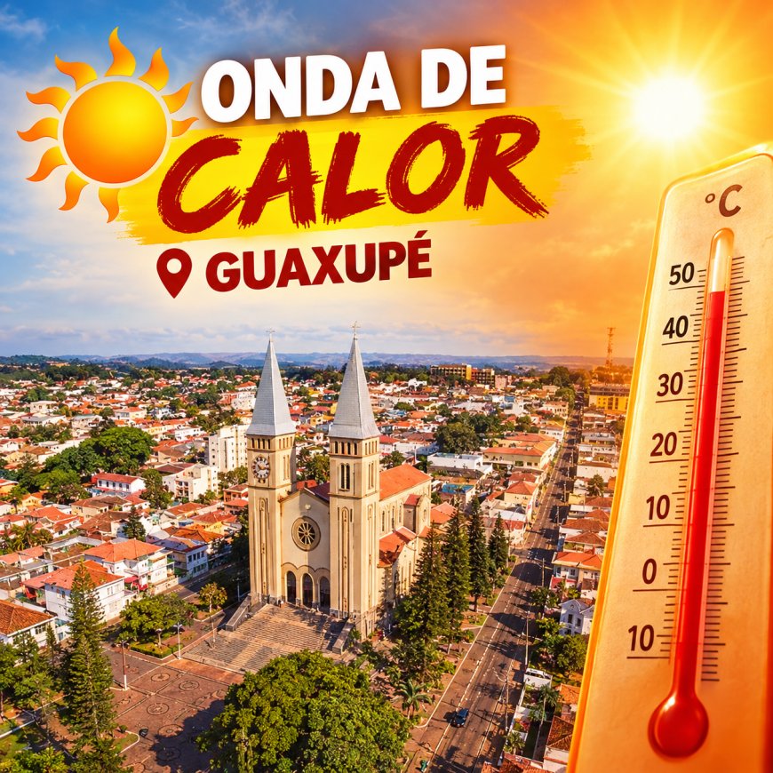 Onda de calor atinge mais de 190 cidades de Minas a partir deste sábado, incluindo Guaxupé