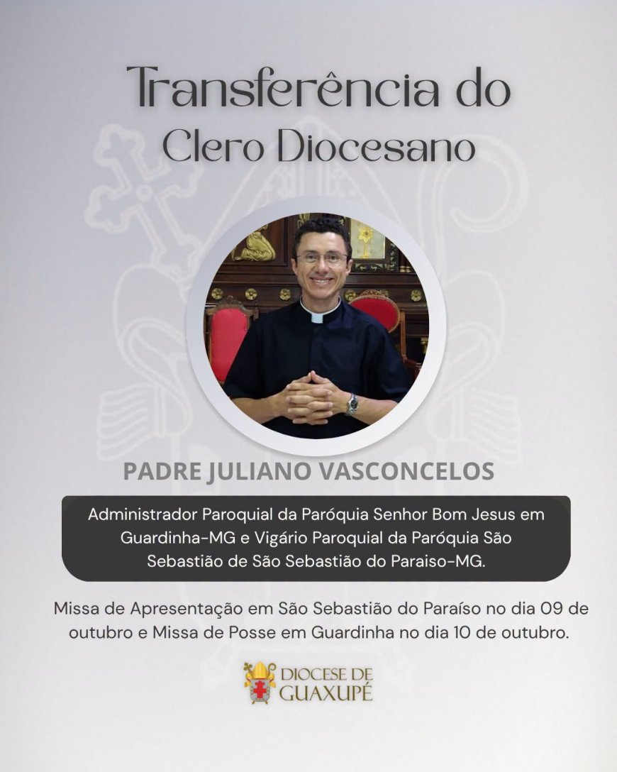 Padre César Acorinte é o novo pároco da Paróquia São Domingos após acidente que matou padre Guaraciba na SP-338
