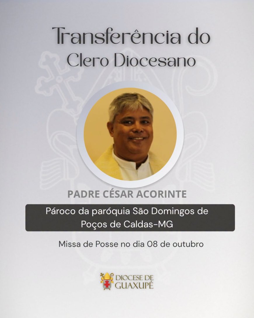 Padre César Acorinte é o novo pároco da Paróquia São Domingos após acidente que matou padre Guaraciba na SP-338
