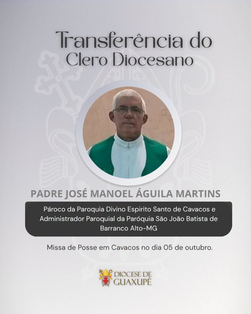 Padre César Acorinte é o novo pároco da Paróquia São Domingos após acidente que matou padre Guaraciba na SP-338