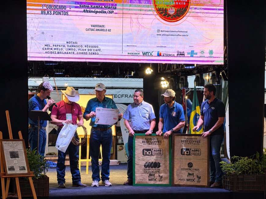 Exportadora de Café Guaxupé adquire café premiado no 4º Altinópolis Best Coffee Festival e realiza doação ao Hospital de Amor