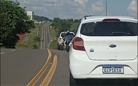 Vídeo: Motociclista sem placa é visto fazendo manobra arriscada na MGC-491 após sair de evento de "grau"