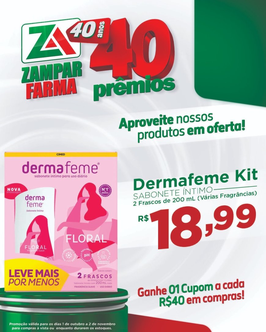 Ofertas do mês de outubro na Zampar Farma