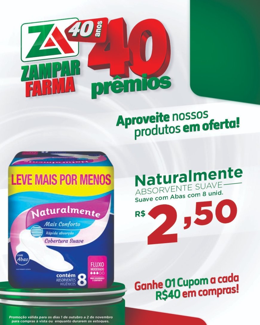 Ofertas do mês de outubro na Zampar Farma