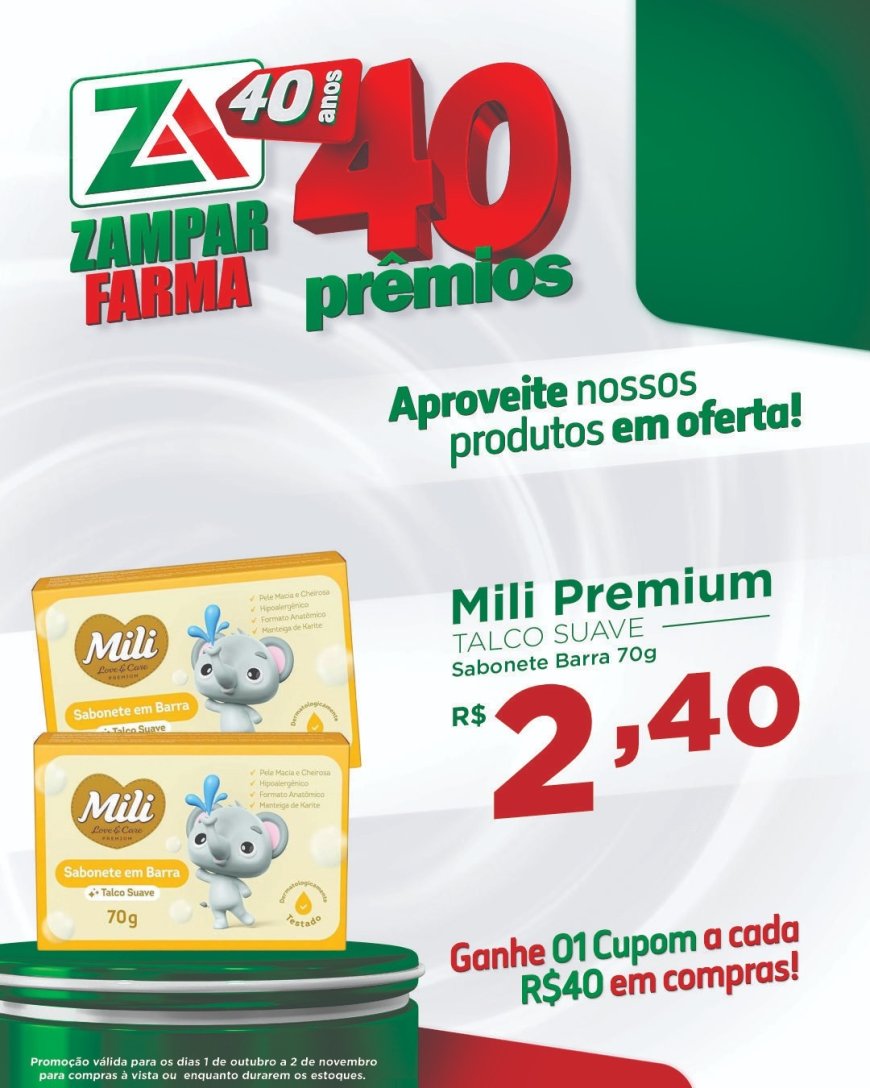 Ofertas do mês de outubro na Zampar Farma