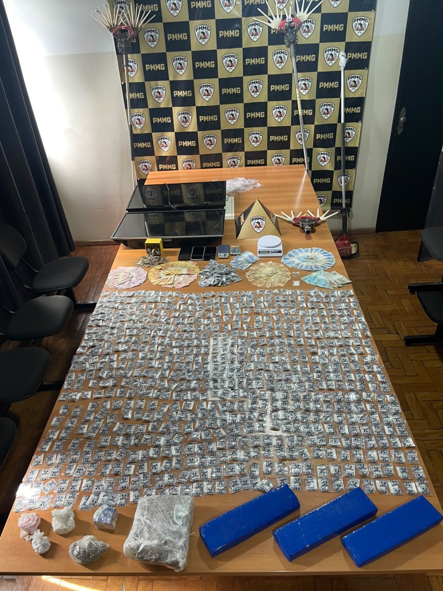 Perseguição e batida: Casal é preso com grande arsenal de drogas em Monte Santo de Minas