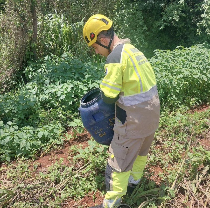 Bombeiros de Guaxupé resgatam jiboia de 2 metros encontrada em galinheiro no Tomateiros
