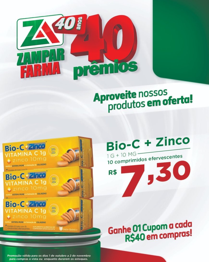 E continuam as ofertas do mês de outubro na Zampar Farma