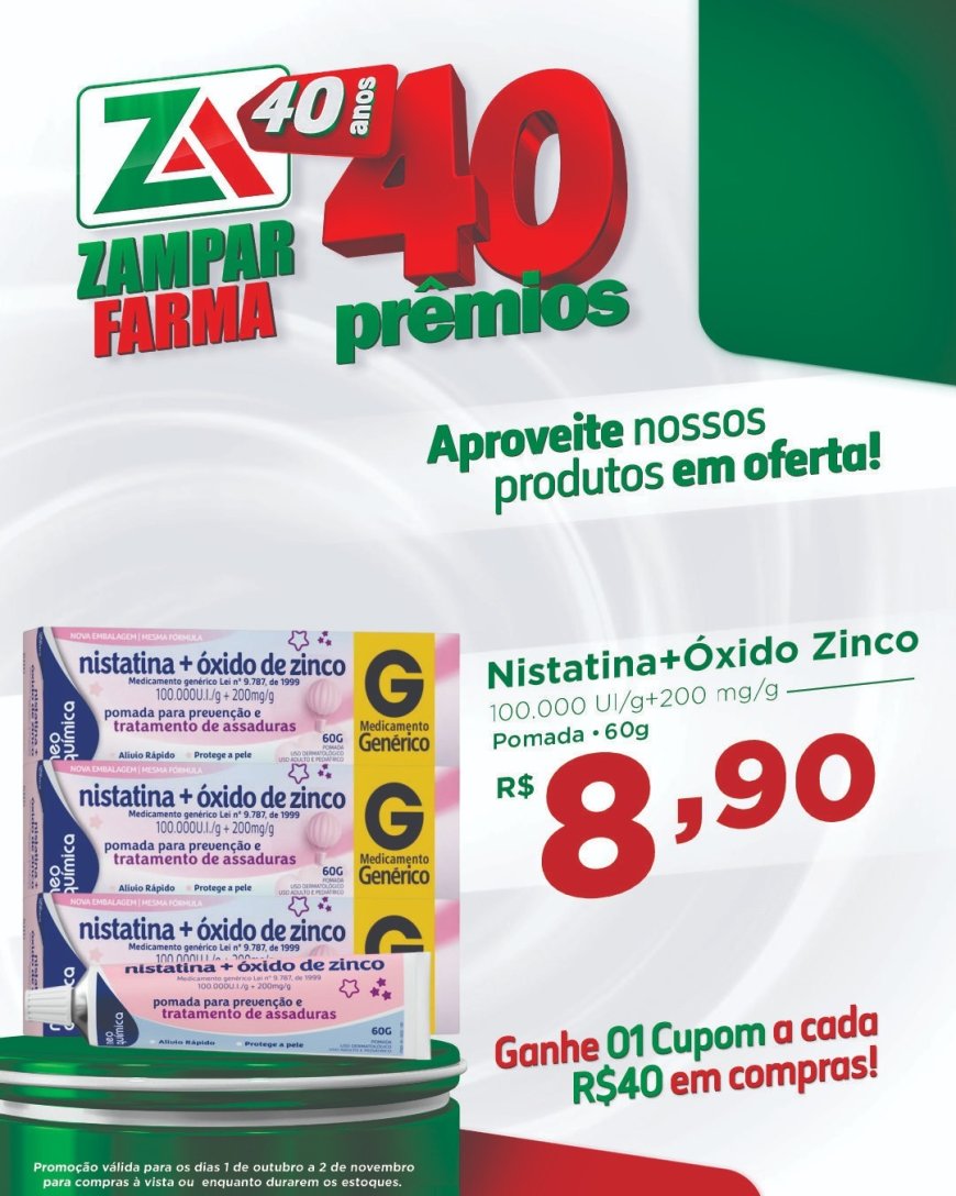 E continuam as ofertas do mês de outubro na Zampar Farma