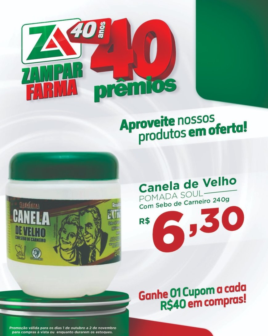 E continuam as ofertas do mês de outubro na Zampar Farma