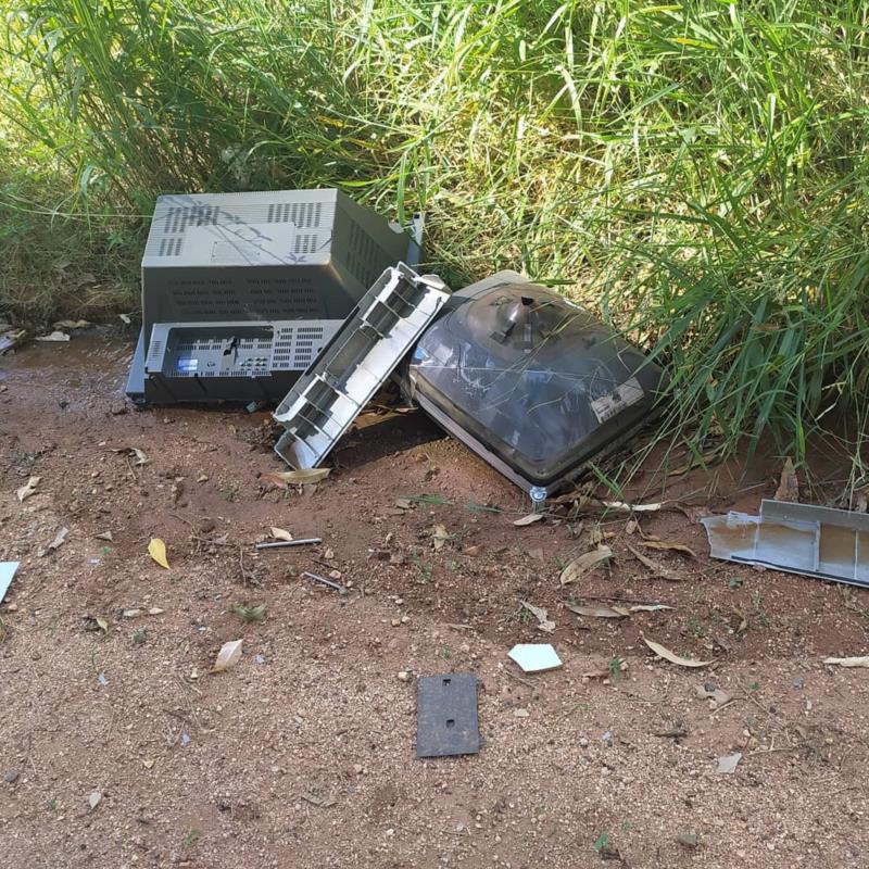 Crime ambiental: bombeiros atendem ocorrência no Jardim Orminda, em Guaxupé